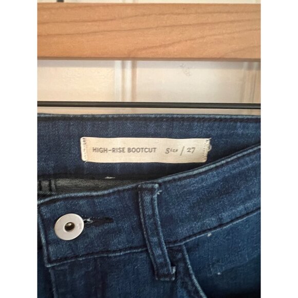 Anthropologie Pilcro & The Letterpress High-Rise Bootcut Jeans Size 27 Dark Wash - Picture 3 of 5